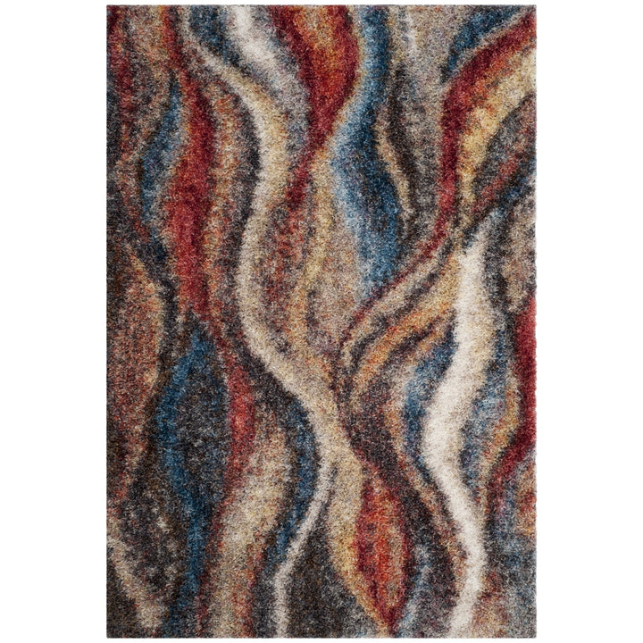 SAFAVIEH Gypsy Collection GYP523C Rust / Blue Rug Image 1