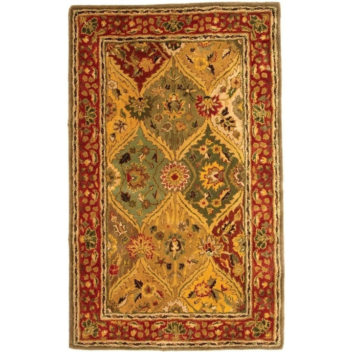 SAFAVIEH Heritage Collection HG111A Handmade Multi Rug Image 1