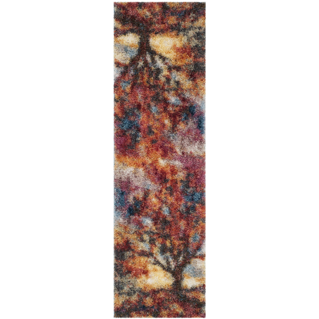 SAFAVIEH Gypsy Collection GYP522C Rust / Blue Rug Image 5