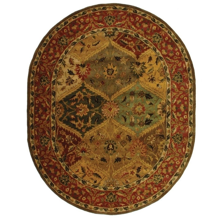 SAFAVIEH Heritage Collection HG111A Handmade Multi Rug Image 1