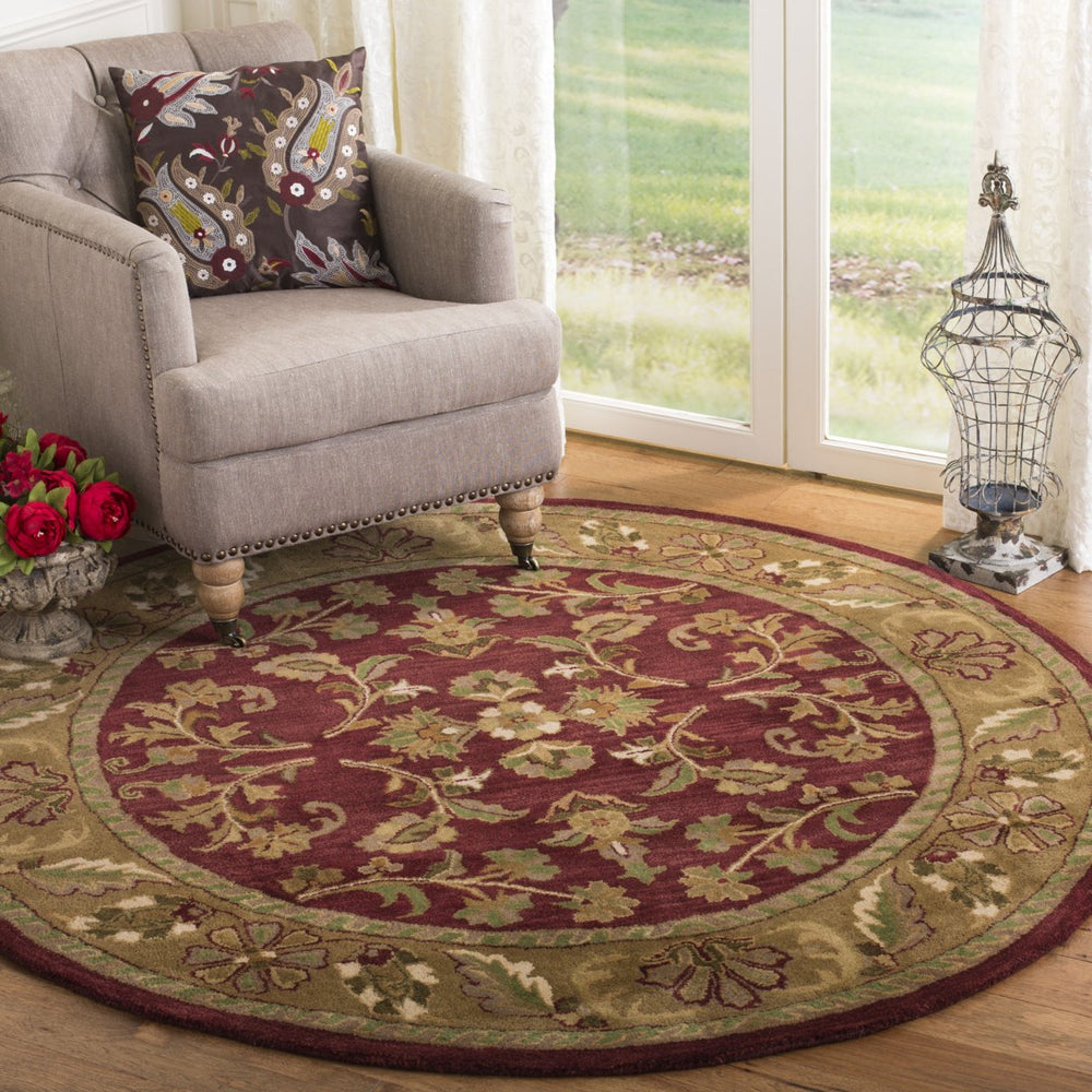 SAFAVIEH Heritage HG170A Handmade Red / Gold Rug Image 2