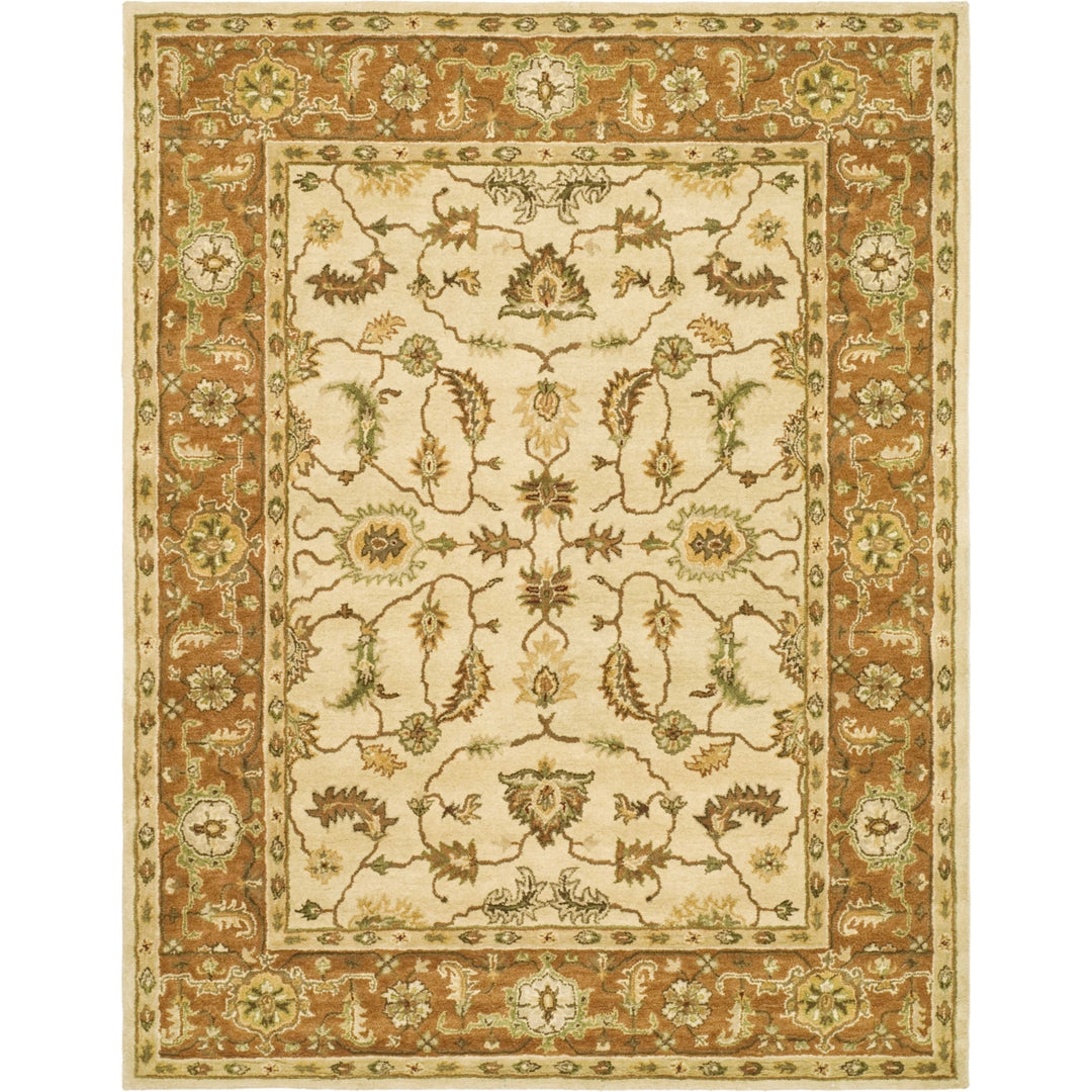 SAFAVIEH Heritage HG251A Handmade Beige / Rust Rug Image 1