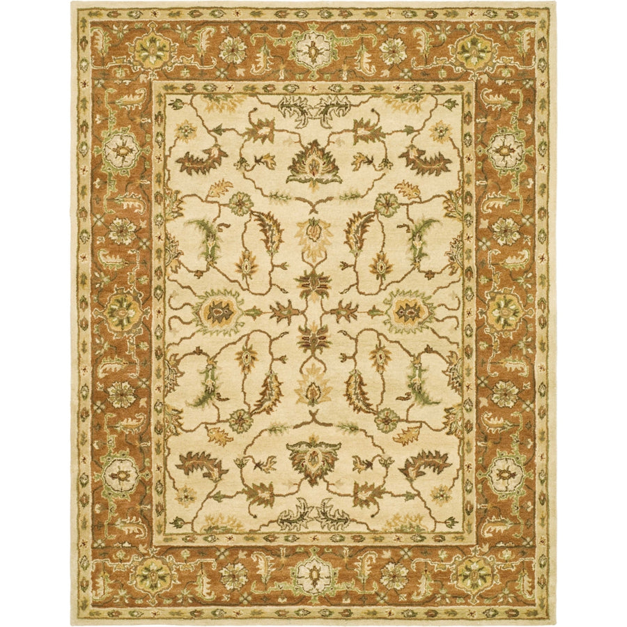 SAFAVIEH Heritage HG251A Handmade Beige / Rust Rug Image 1