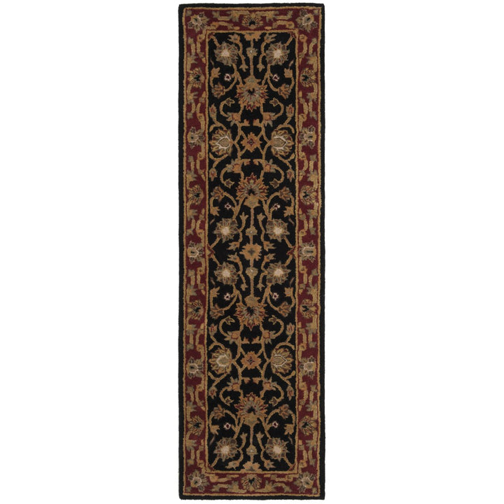 SAFAVIEH Heritage HG112A Handmade Black / Red Rug Image 7