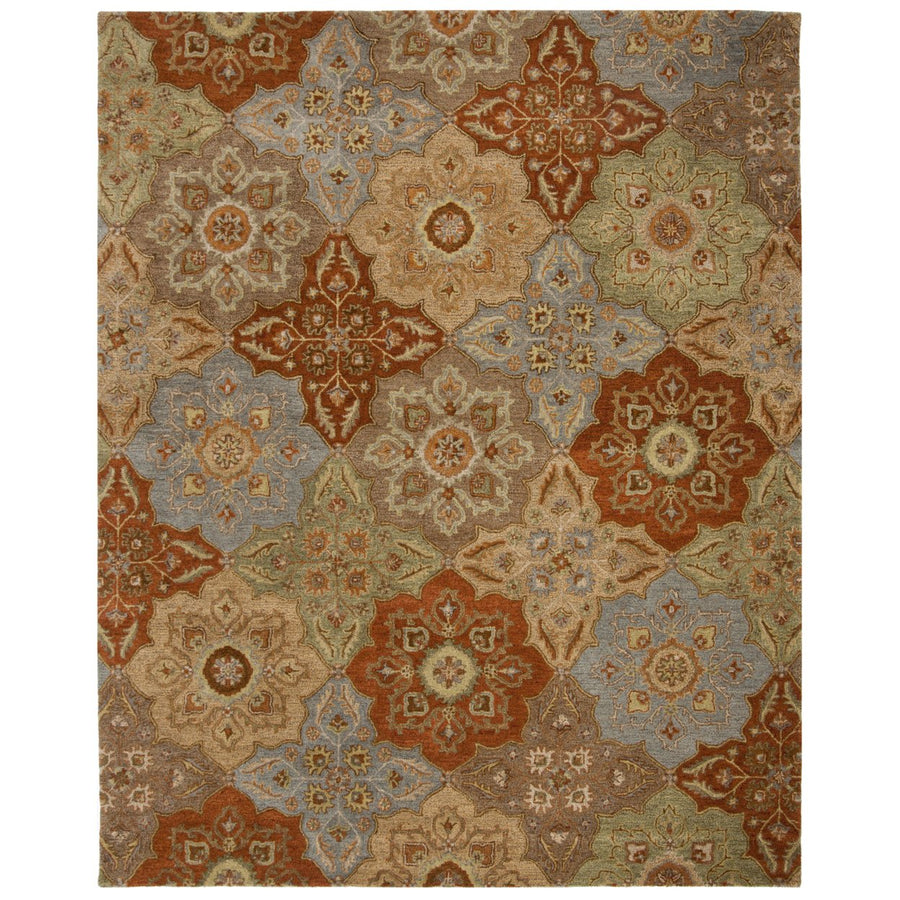 SAFAVIEH Heritage Collection HG273A Handmade Multi Rug Image 1