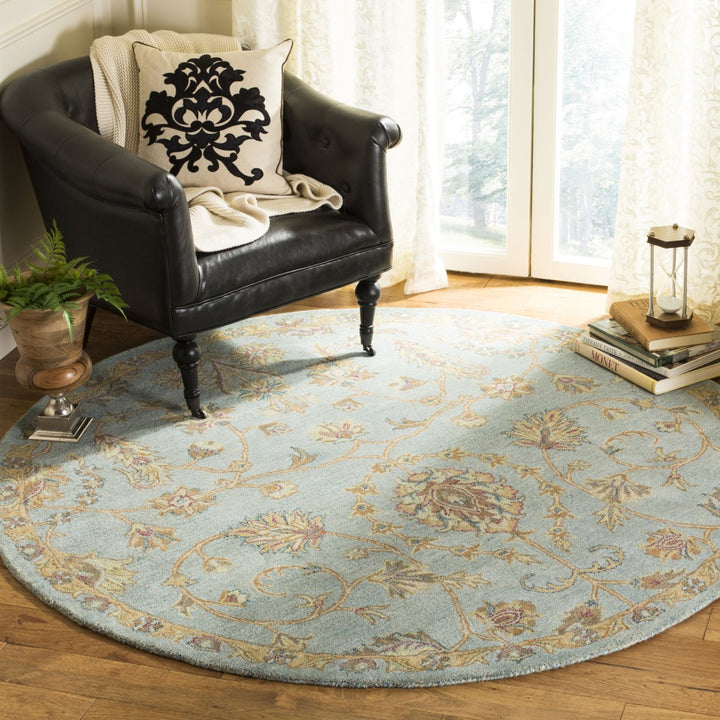 SAFAVIEH Heritage HG274A Handmade Light Blue / Multi Rug Image 2