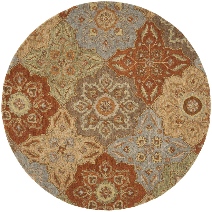 SAFAVIEH Heritage Collection HG273A Handmade Multi Rug Image 4