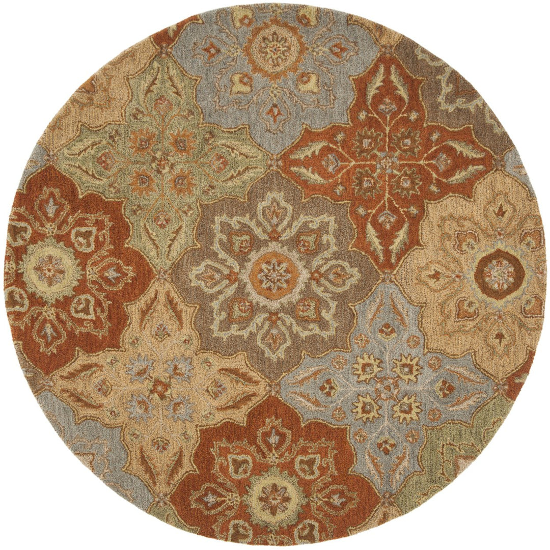 SAFAVIEH Heritage Collection HG273A Handmade Multi Rug Image 1