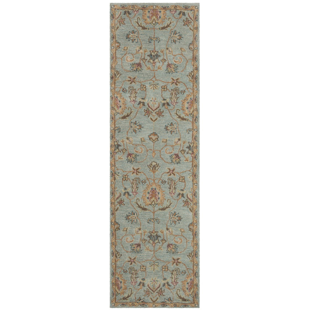 SAFAVIEH Heritage HG274A Handmade Light Blue / Multi Rug Image 5