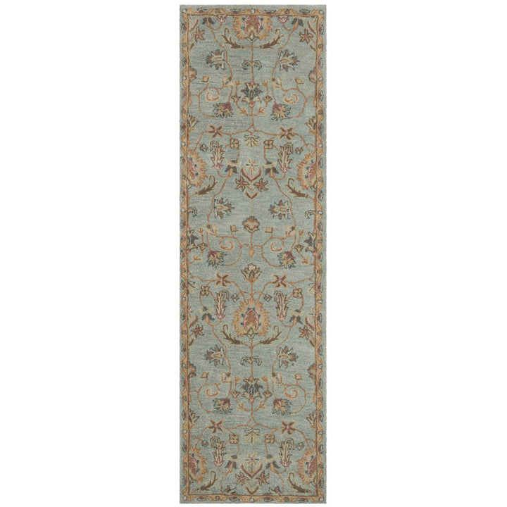 SAFAVIEH Heritage HG274A Handmade Light Blue / Multi Rug Image 5