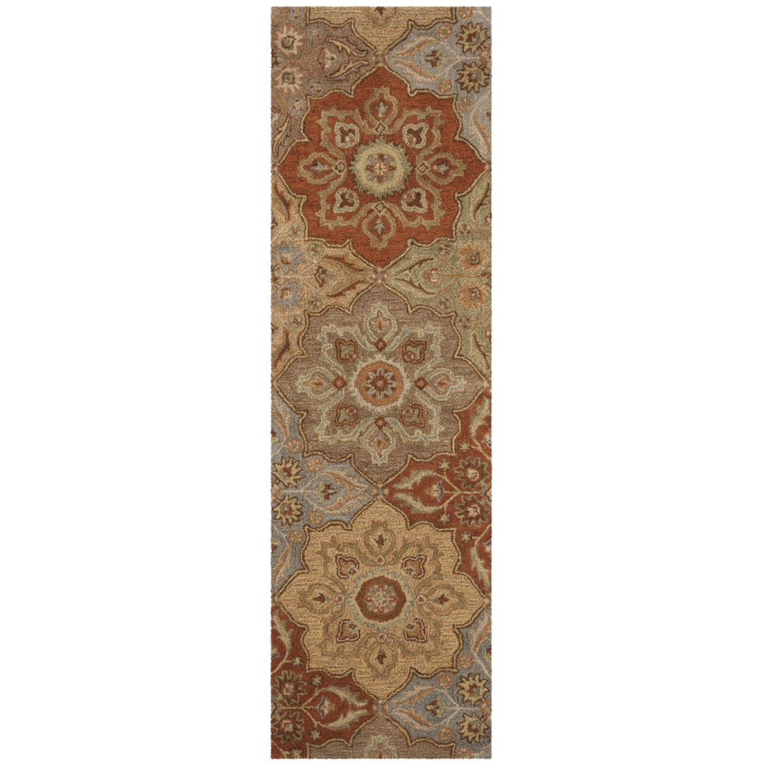 SAFAVIEH Heritage Collection HG273A Handmade Multi Rug Image 5