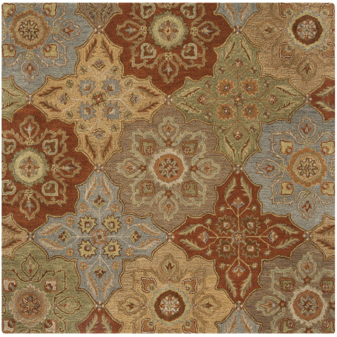 SAFAVIEH Heritage Collection HG273A Handmade Multi Rug Image 6