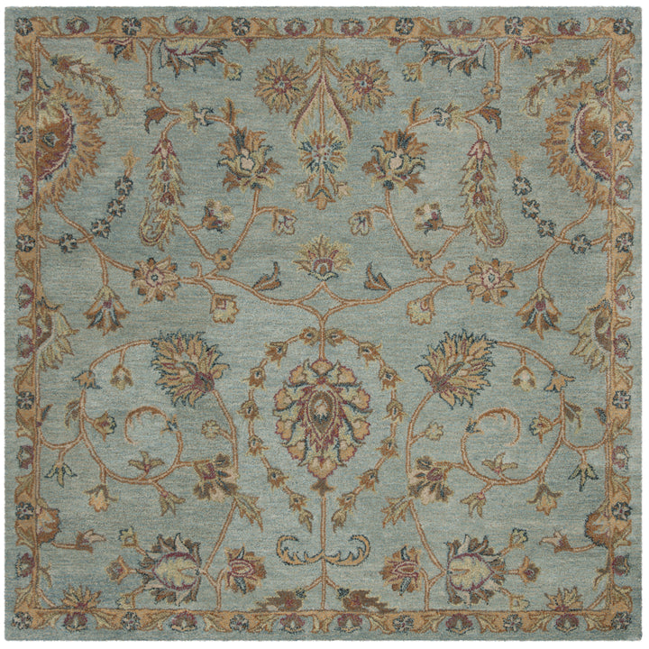 SAFAVIEH Heritage HG274A Handmade Light Blue / Multi Rug Image 6