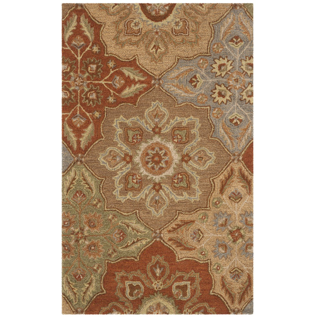 SAFAVIEH Heritage Collection HG273A Handmade Multi Rug Image 8