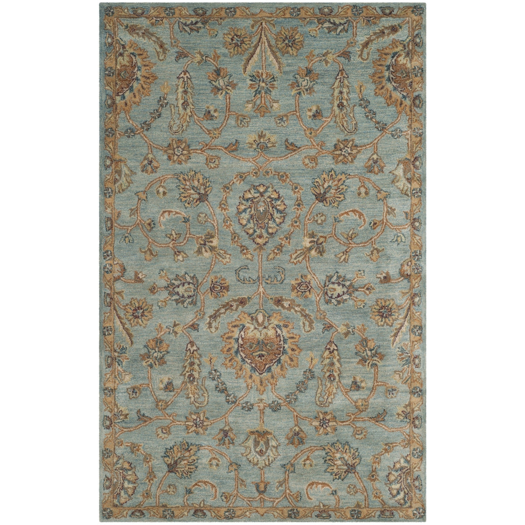 SAFAVIEH Heritage HG274A Handmade Light Blue / Multi Rug Image 9