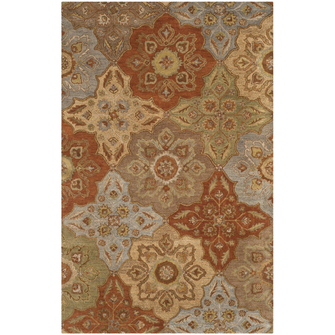 SAFAVIEH Heritage Collection HG273A Handmade Multi Rug Image 9