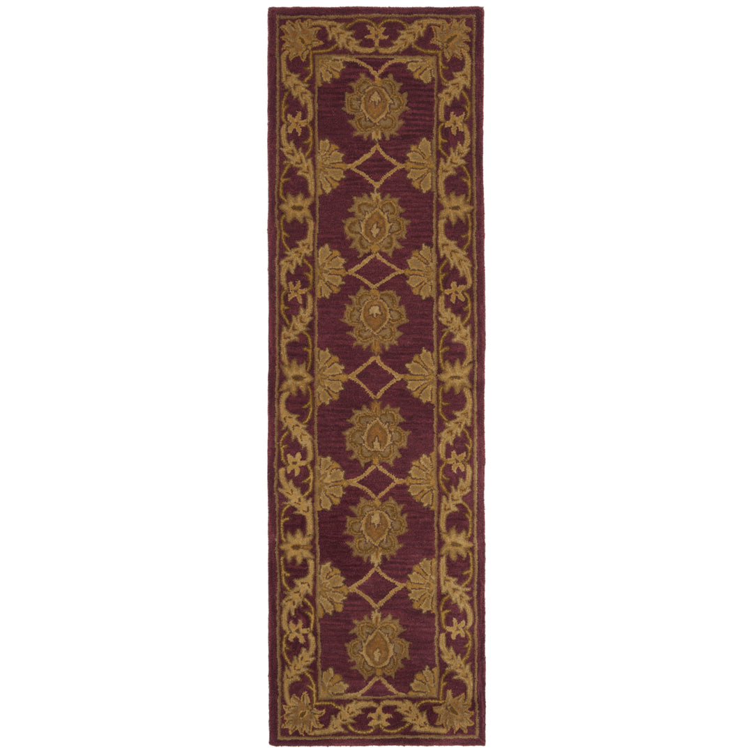 SAFAVIEH Heritage Collection HG314B Handmade Maroon Rug Image 4