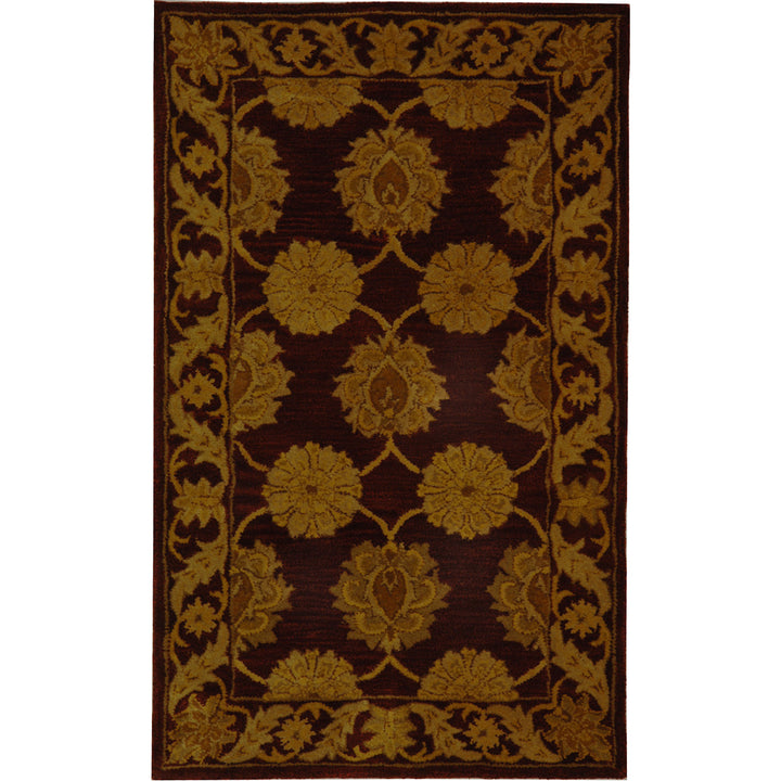 SAFAVIEH Heritage Collection HG314B Handmade Maroon Rug Image 5