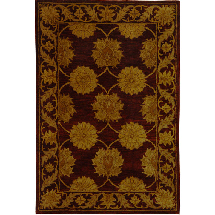 SAFAVIEH Heritage Collection HG314B Handmade Maroon Rug Image 6