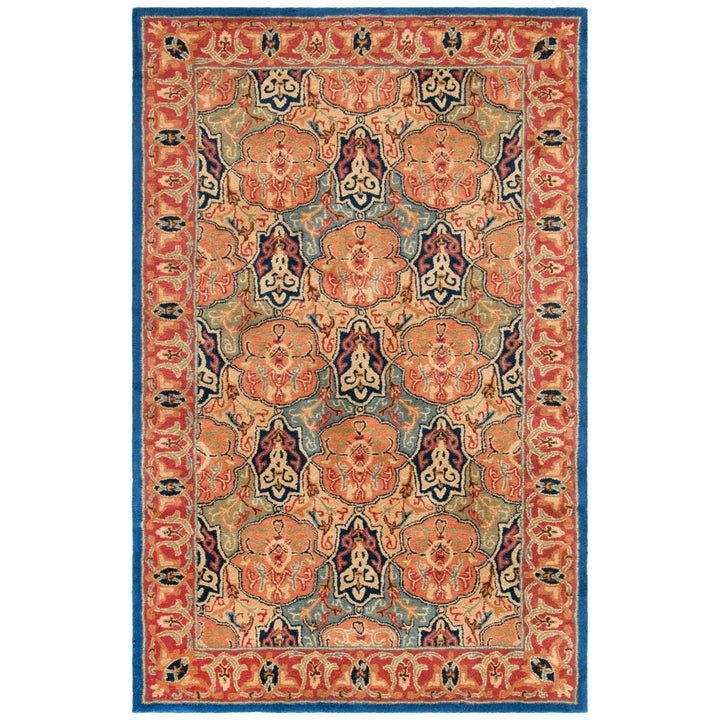 SAFAVIEH Heritage HG277M Handmade Blue / Red Rug Image 10