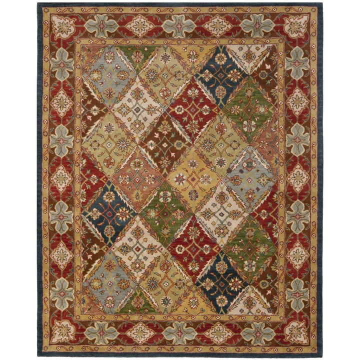 SAFAVIEH Heritage HG316B Handmade Green / Red Rug Image 1