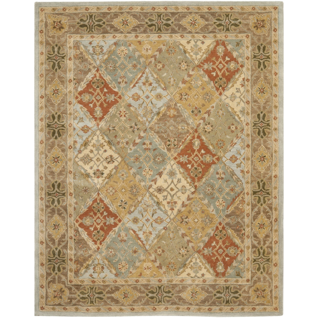 SAFAVIEH Heritage HG316C Light Blue / Light Brown Rug Image 1