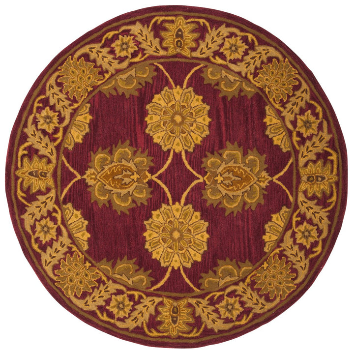 SAFAVIEH Heritage Collection HG314B Handmade Maroon Rug Image 10