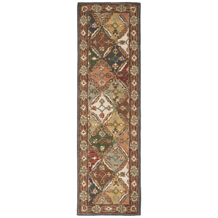 SAFAVIEH Heritage HG316B Handmade Green / Red Rug Image 5