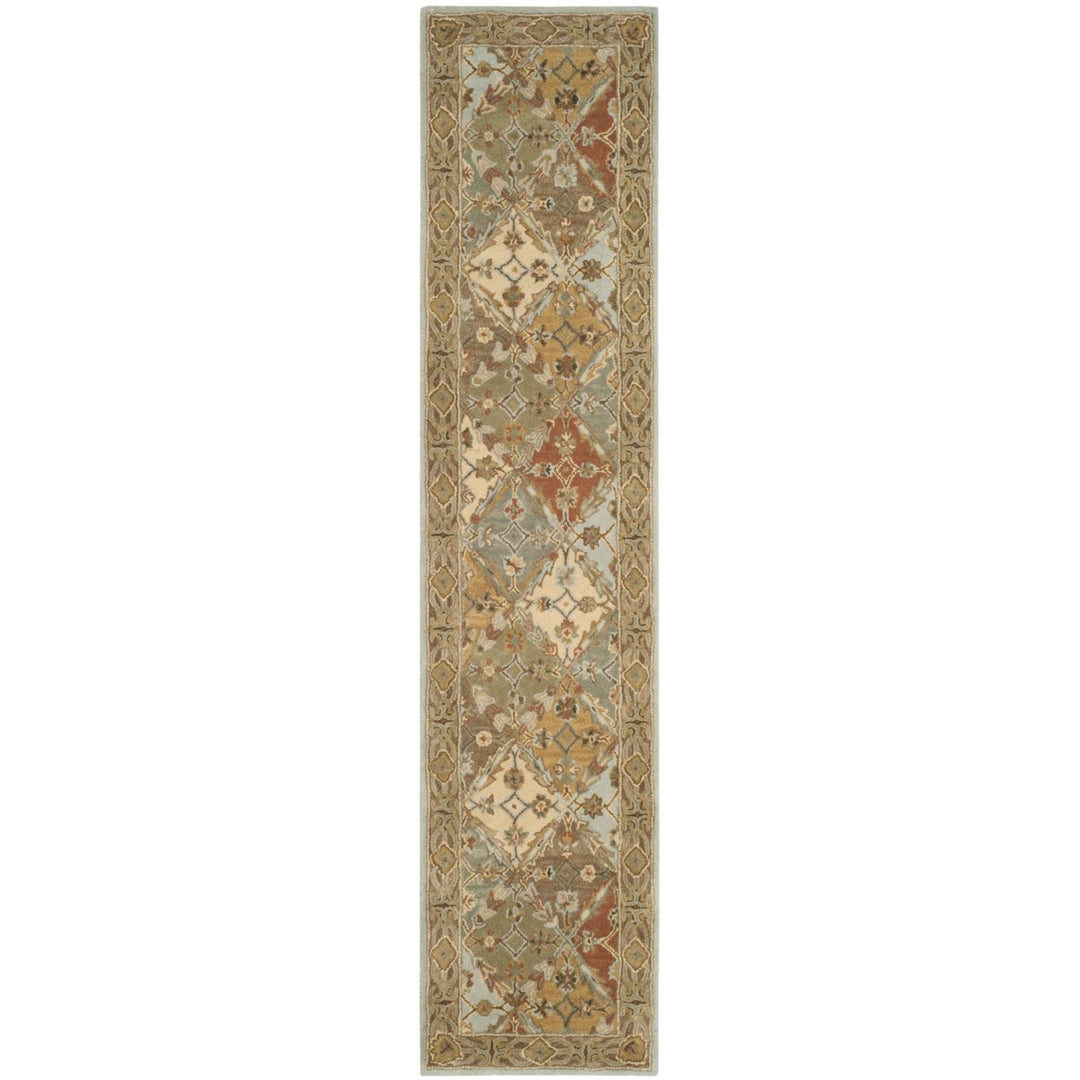 SAFAVIEH Heritage HG316C Light Blue / Light Brown Rug Image 1