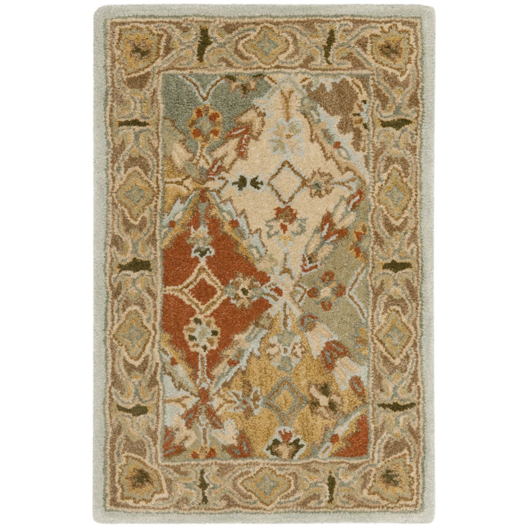 SAFAVIEH Heritage HG316C Light Blue / Light Brown Rug Image 7