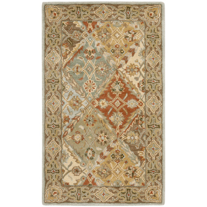 SAFAVIEH Heritage HG316C Light Blue / Light Brown Rug Image 8