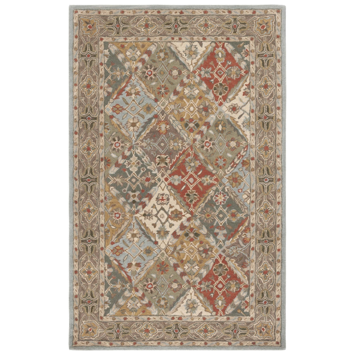 SAFAVIEH Heritage HG316C Light Blue / Light Brown Rug Image 9