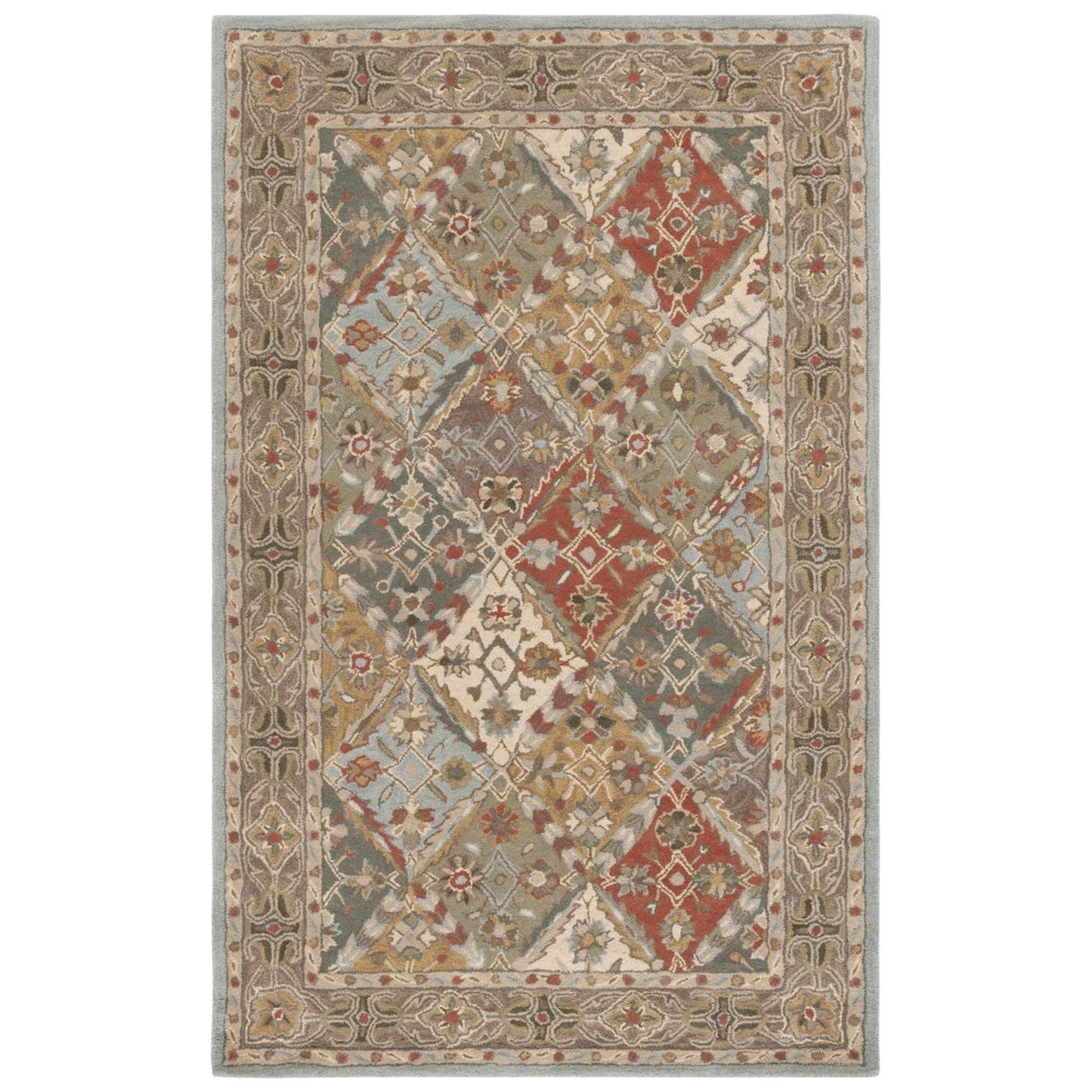 SAFAVIEH Heritage HG316C Light Blue / Light Brown Rug Image 1