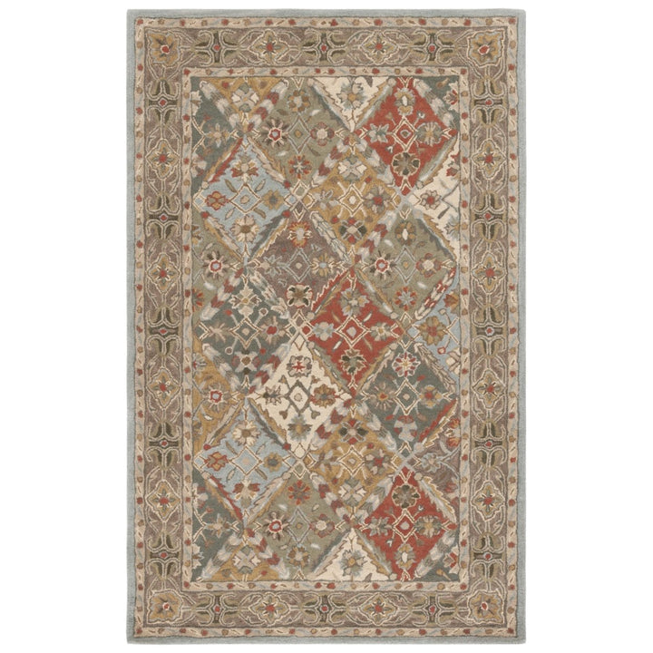 SAFAVIEH Heritage HG316C Light Blue / Light Brown Rug Image 1