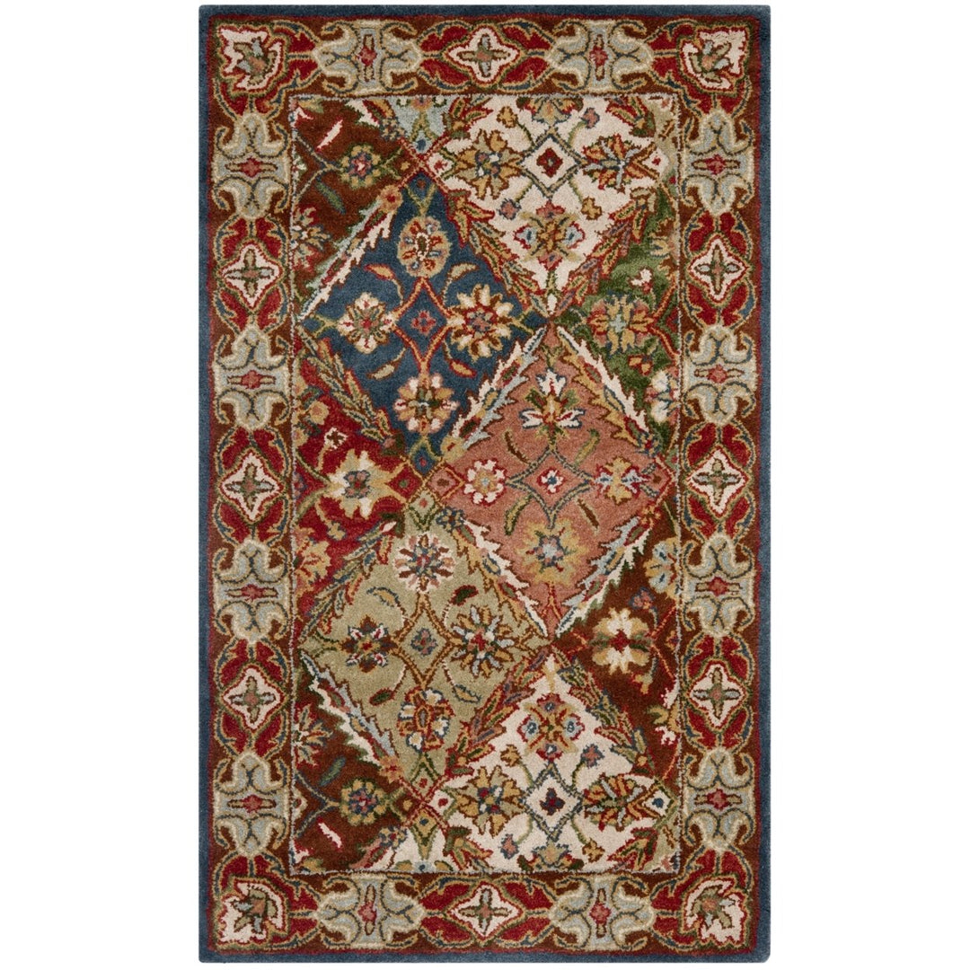 SAFAVIEH Heritage HG316B Handmade Green / Red Rug Image 10