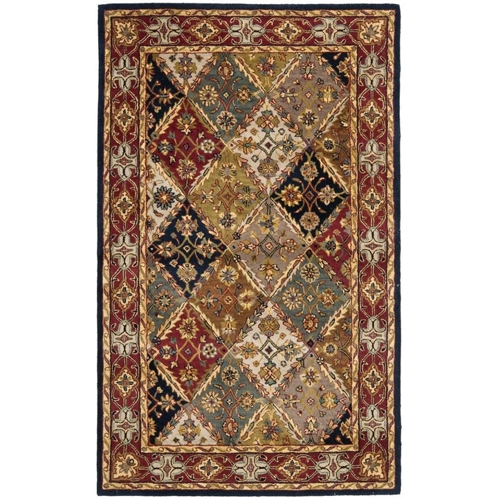 SAFAVIEH Heritage HG316B Handmade Green / Red Rug Image 11