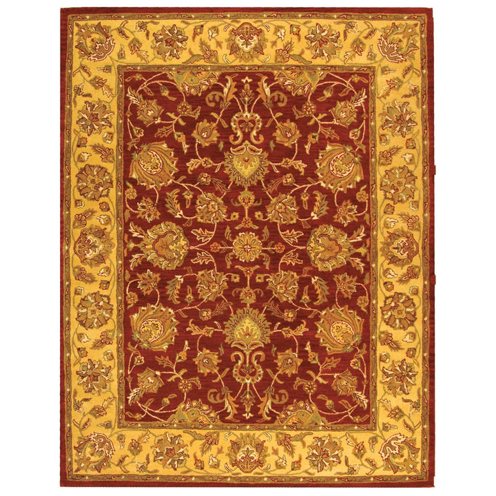 SAFAVIEH Heritage HG343C Handmade Red / Gold Rug Image 1