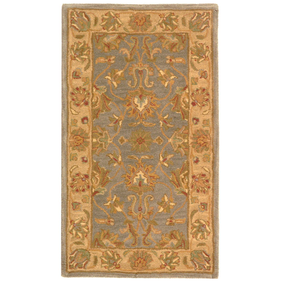 SAFAVIEH Heritage HG343B Handmade Blue / Beige Rug Image 4