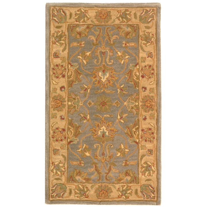 SAFAVIEH Heritage HG343B Handmade Blue / Beige Rug Image 4