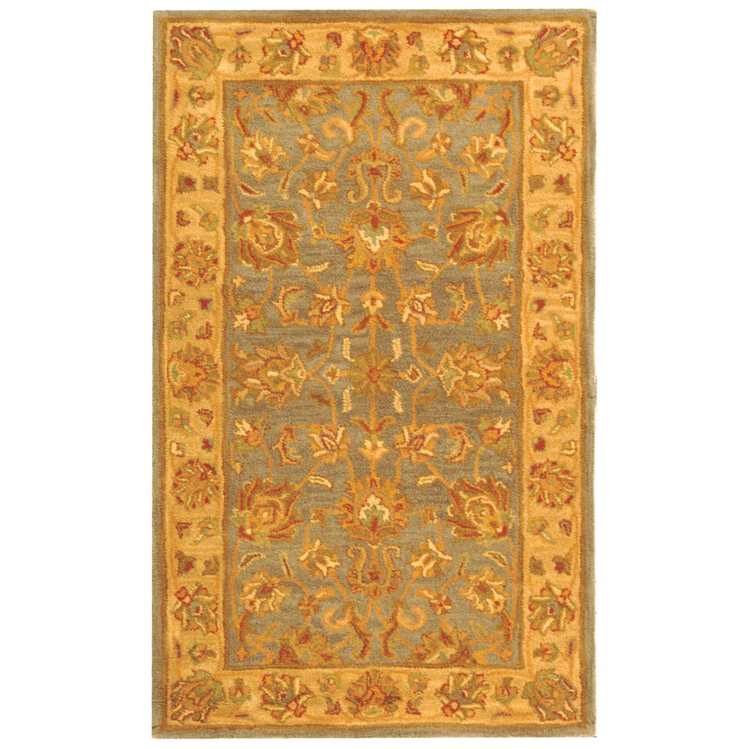 SAFAVIEH Heritage HG343B Handmade Blue / Beige Rug Image 1