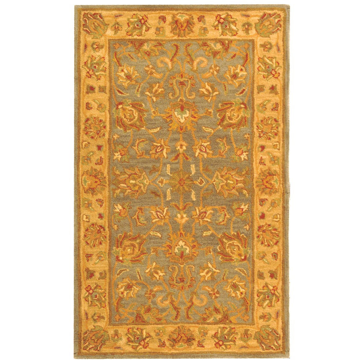 SAFAVIEH Heritage HG343B Handmade Blue / Beige Rug Image 1