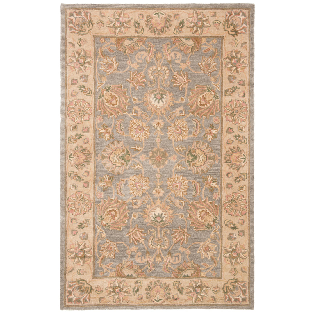 SAFAVIEH Heritage HG343B Handmade Blue / Beige Rug Image 6