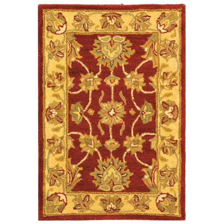 SAFAVIEH Heritage HG343C Handmade Red / Gold Rug Image 7