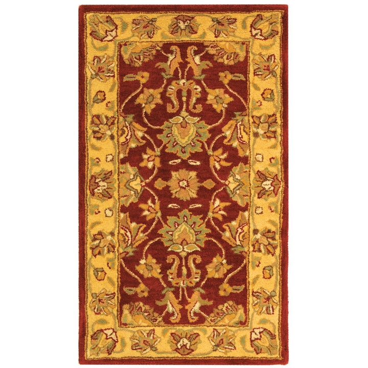 SAFAVIEH Heritage HG343C Handmade Red / Gold Rug Image 8