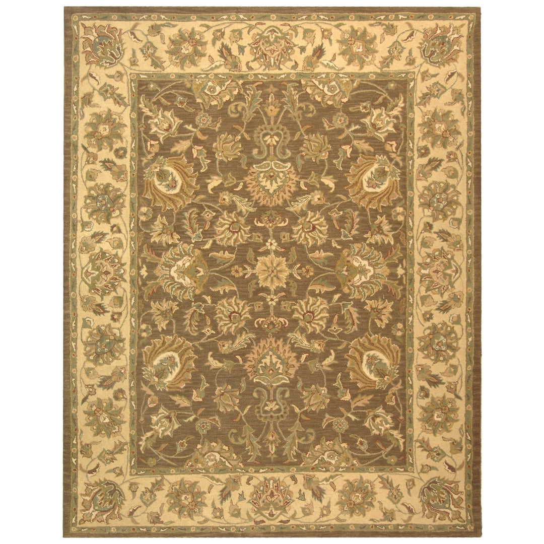 SAFAVIEH Heritage HG343K Handmade Brown / Ivory Rug Image 1