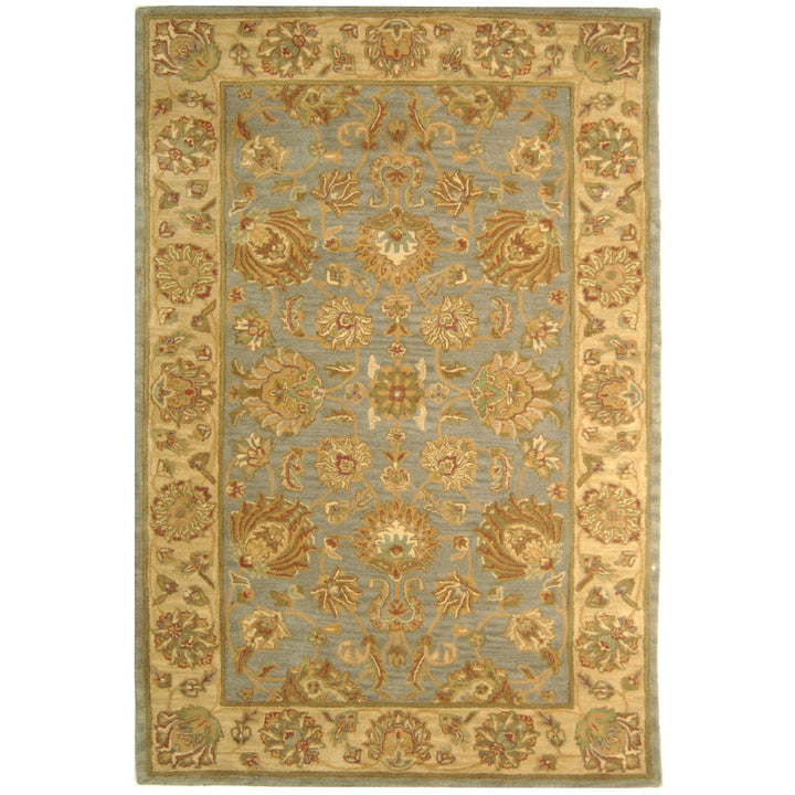 SAFAVIEH Heritage HG343B Handmade Blue / Beige Rug Image 1