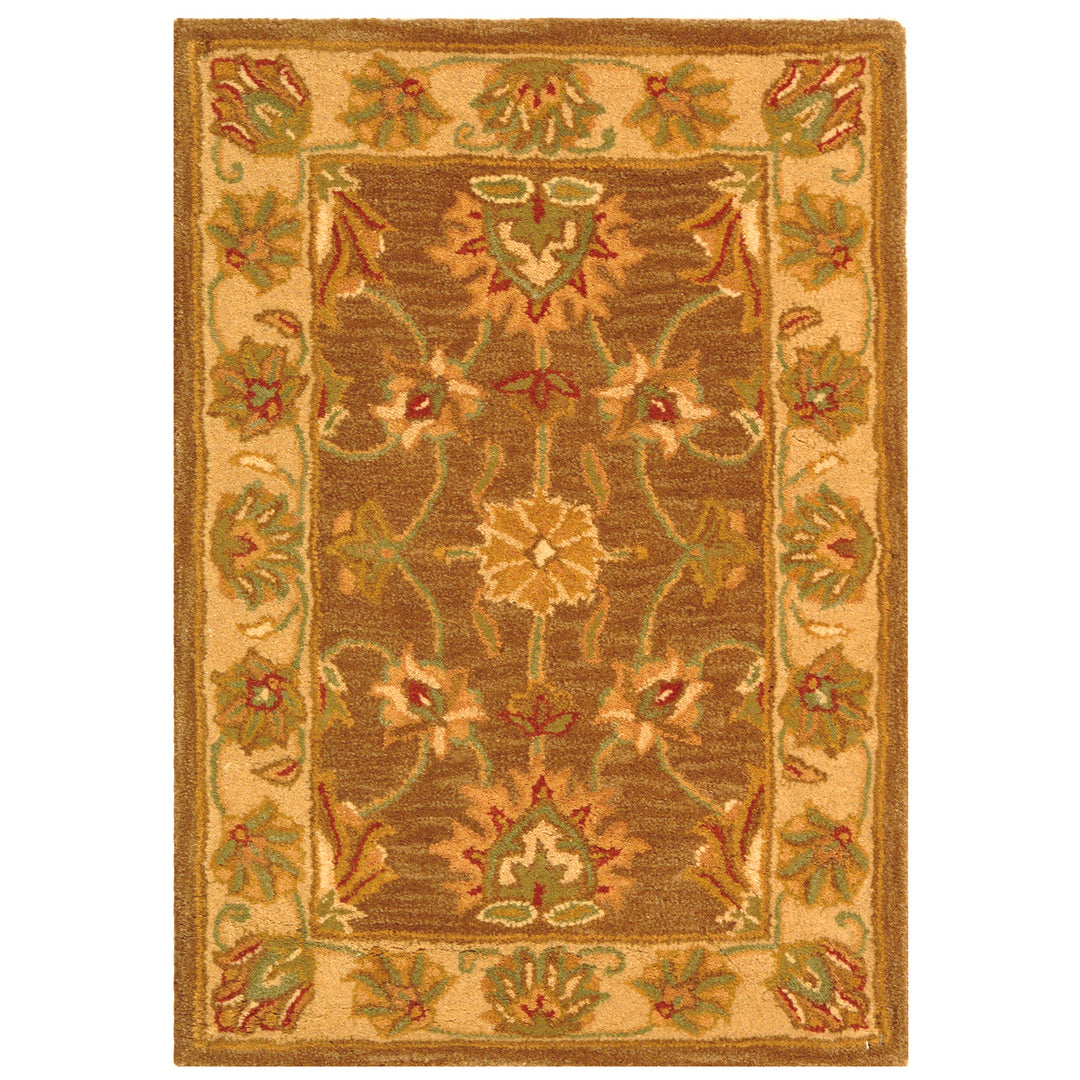 SAFAVIEH Heritage HG343K Handmade Brown / Ivory Rug Image 7