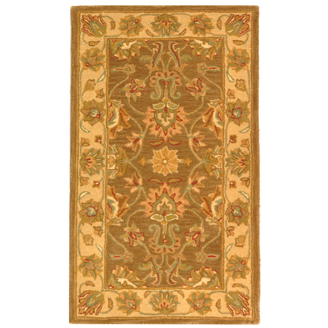 SAFAVIEH Heritage HG343K Handmade Brown / Ivory Rug Image 8