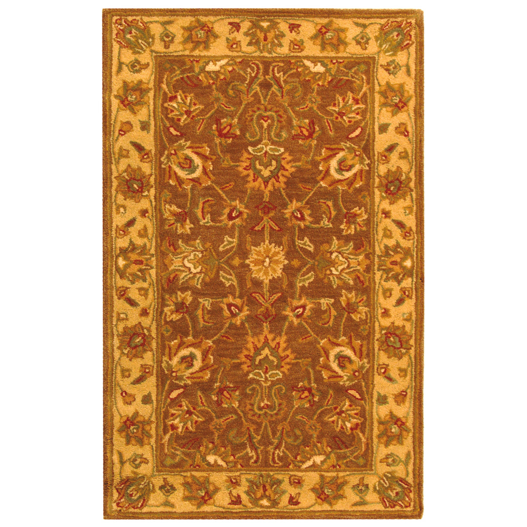 SAFAVIEH Heritage HG343K Handmade Brown / Ivory Rug Image 9