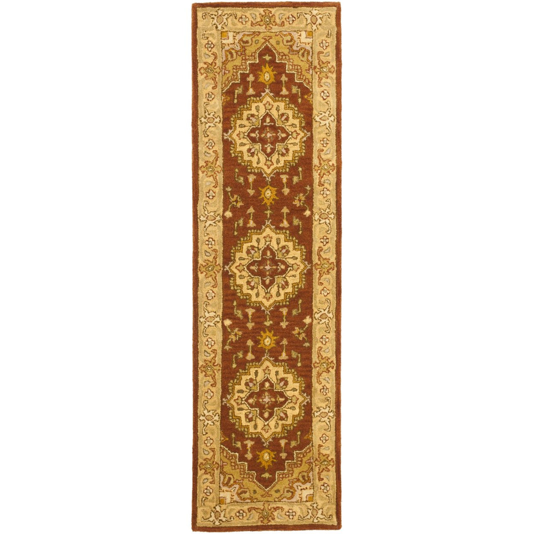 SAFAVIEH Heritage HG345A Handmade Rust / Gold Rug Image 5